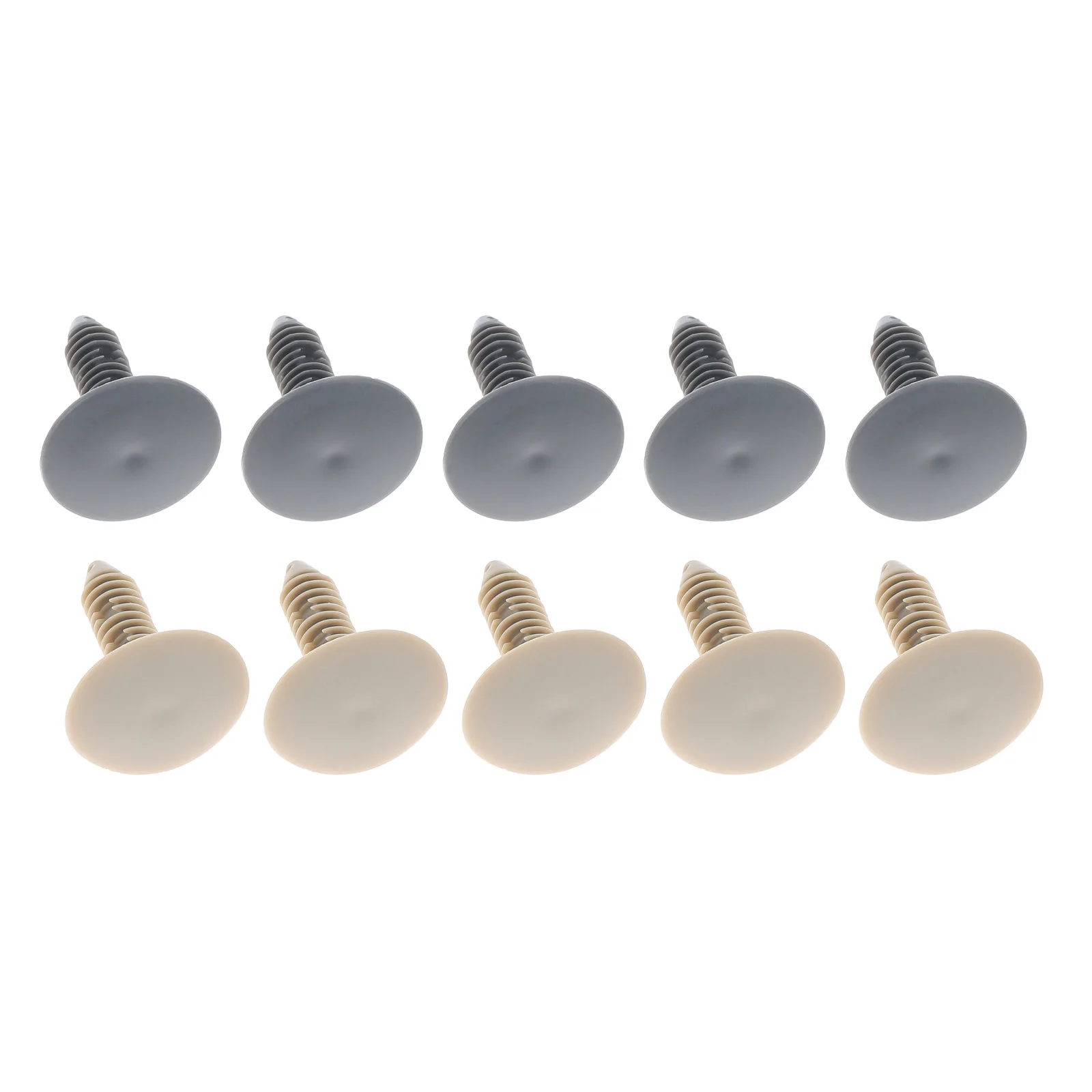 20pcs Beige/Gray Plastic Rivets 7.9mm Universal Auto Fasteners for Buick Ford Car Roof Liner Trim Panel Retainer Clips