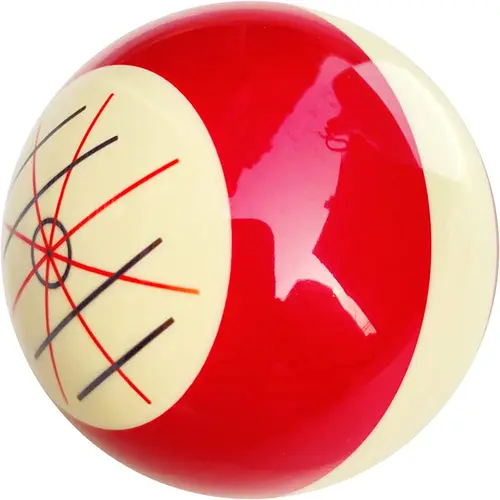 Imagen 1 del producto Manshield-Taco de billar de entrenamiento, bola roja y blanca de alto grado, estándar 1-1/2, 57,2mm, artifa de pelota de entrenamiento avanzada grande americana
