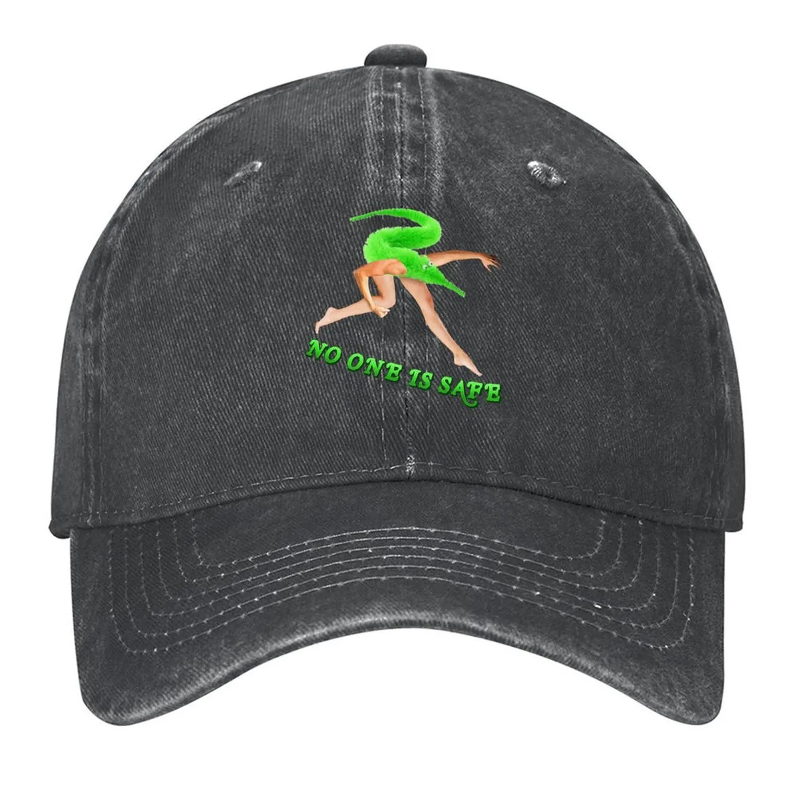 

Worm on a String Time ~ Painting Aesthetic Cursed Collection ~ No One is Safe Set ~ Green Baseball Cap