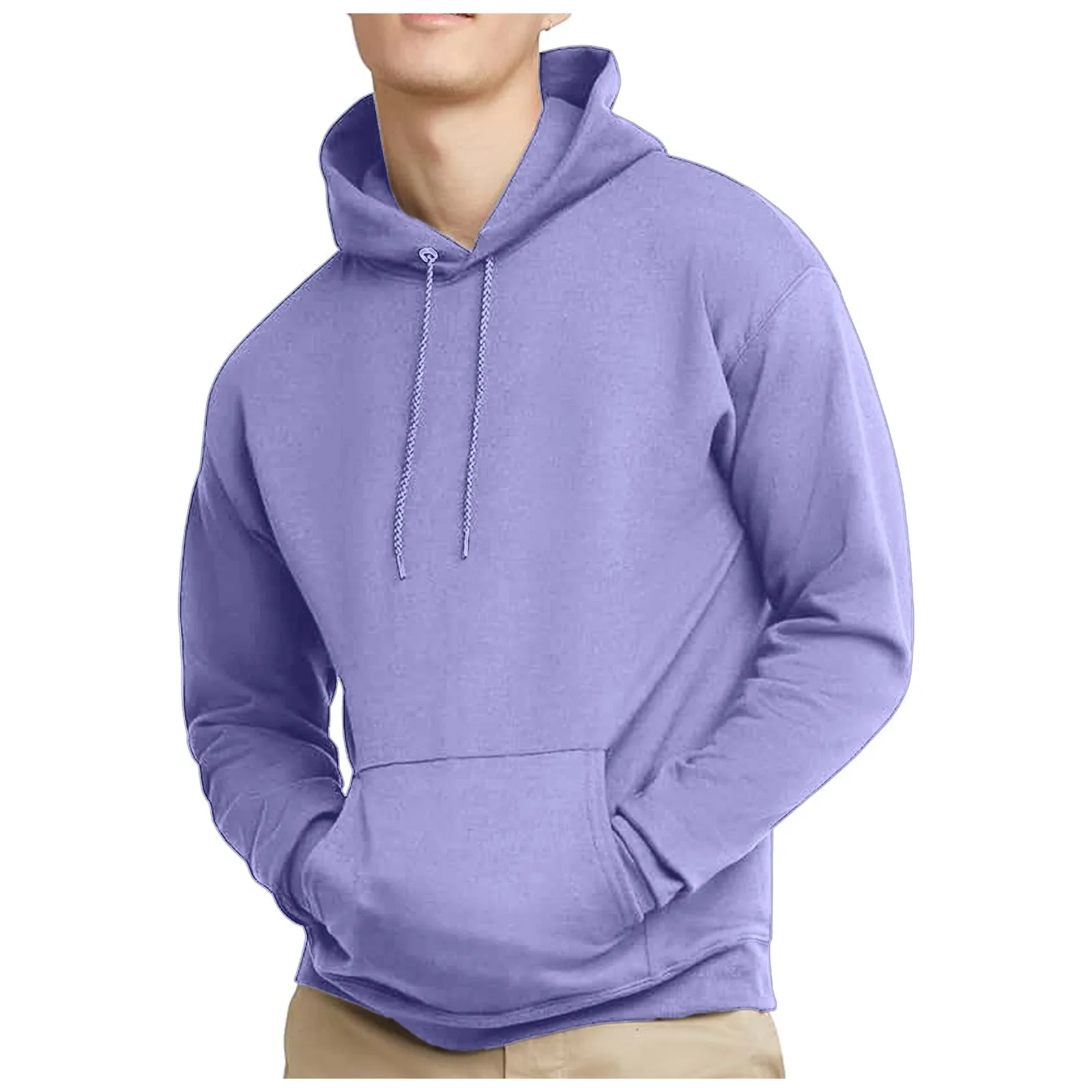 Midweight Hooded Hip Hop Solid Color Oversized Hoody Loose Sweatshirt Crewneck Fleece Hoodies Sweatshirt For Men Poleron Hombre