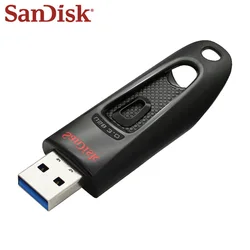 SanDisk CZ48 USB 3.0 Flash Drive Max 130Mb/s Flash Disk for Computer 16GB 32GB 64GB 128GB 256GB 512GB Pen Drive Black USB Stick
