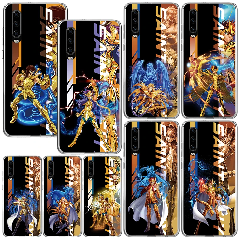 Anime Saint Seiya Phone Case For Huawei P30 P40 P20 P10 Lite Mate 20 10 Pro Y5 Y6 Y7 Y9S P Smart Z Fundas Back Cover