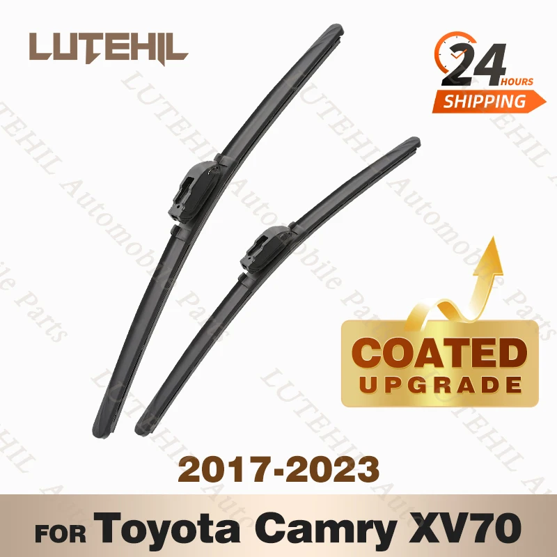 

LUTEHIL's Silicone Front Wiper Set For Toyota Camry XV70 2017 - 2023 2018 2019 2020 2021 coated windshield wiper blade 26"+17"