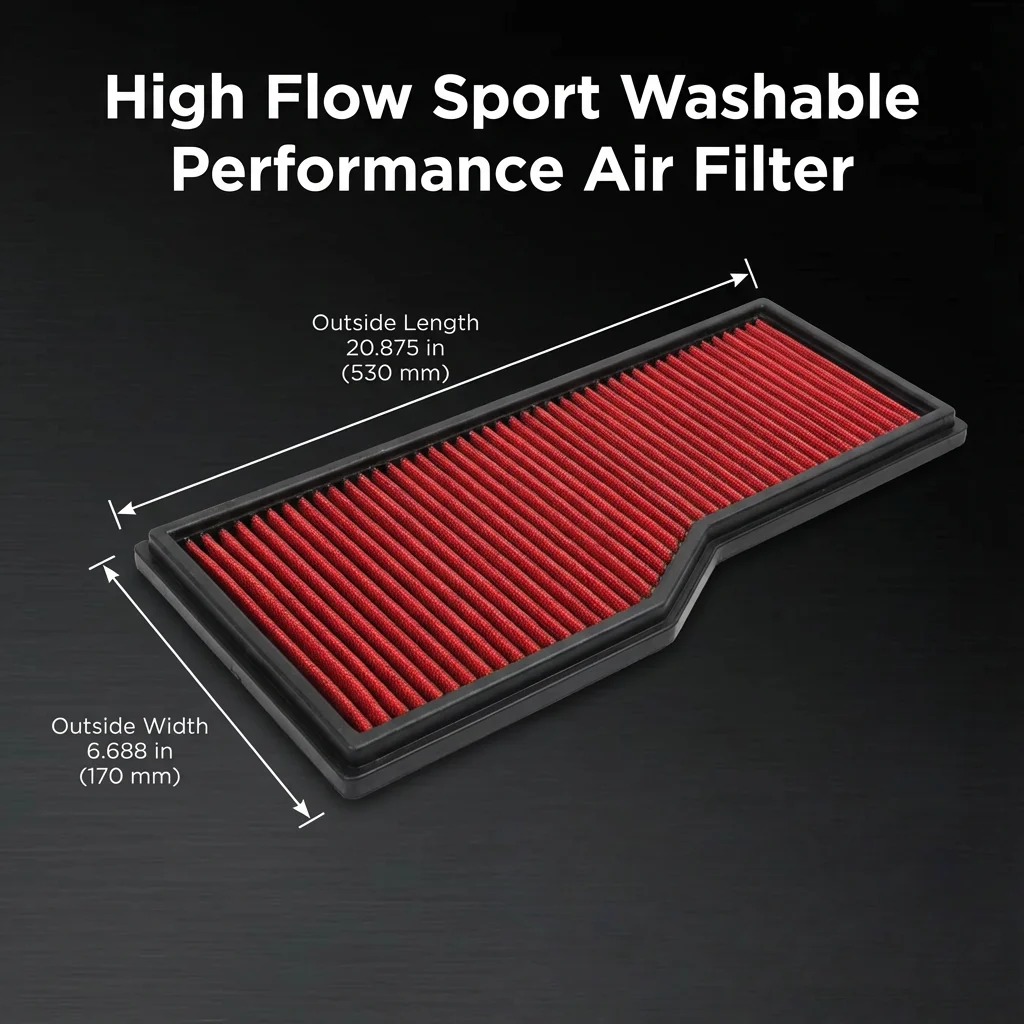 

for Porsche 911 Targa 996 997 3.4 3.6 Carrera 4S S GT3 3.8 1997-2012 High Flow Sport Washable Performance Air Filter 33-2786