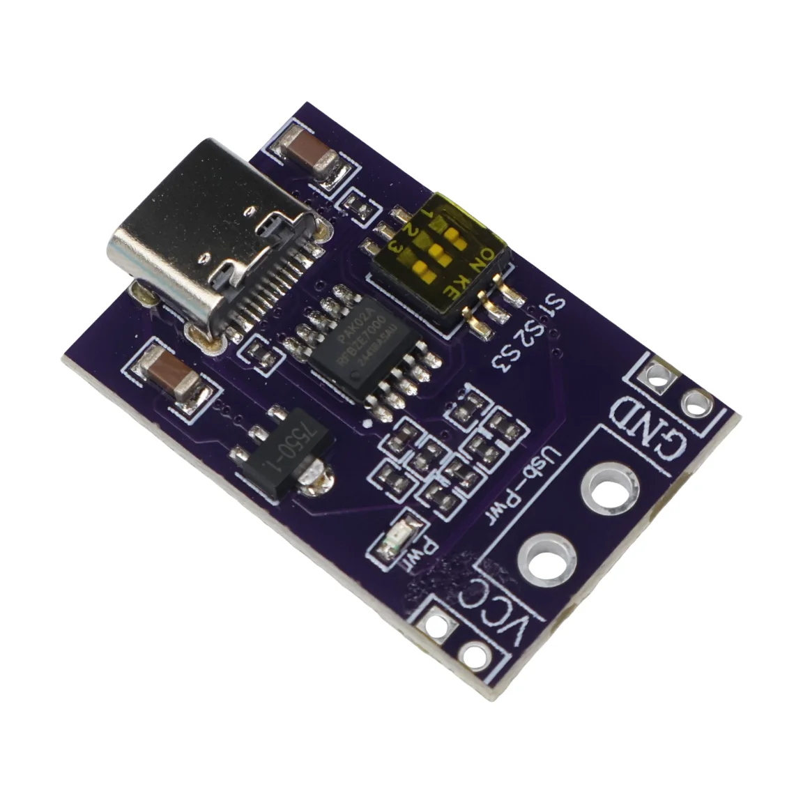 

Модуль-триггер быстрой зарядки CH224K PD/QC/AFC Type-C с DIP-переключателем, фиксированный выход 5В 9В 12В 15В 20В, USB-PD для ноутбуков, DIY