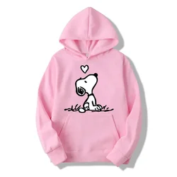 American Cartoon Comics Snoopy Hoodie Kids Boys Girls Pullover Tops Spring Autumn Children Casual Couple Sweatshirt Clothing