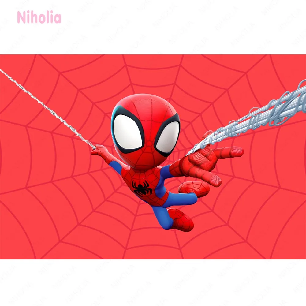 Niesamowity Spider-Man Gwen Stacy okrągłe tło dziewczyna tło urodzinowe biały duch-pająk przyjaciele pokrywa cylindra sztandar