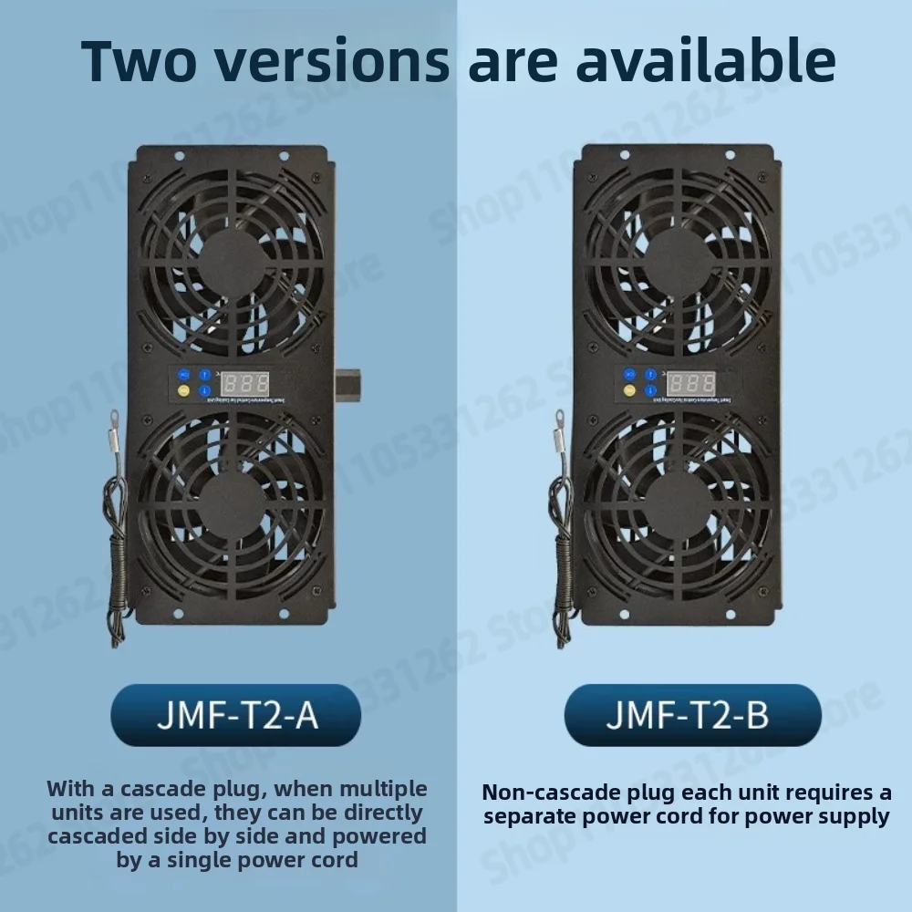 220V Cabinet High Airflow Temperature Control Speed Adjustable Radiator Low Noise Quiet Fan Energy Saving Blower 1PCS