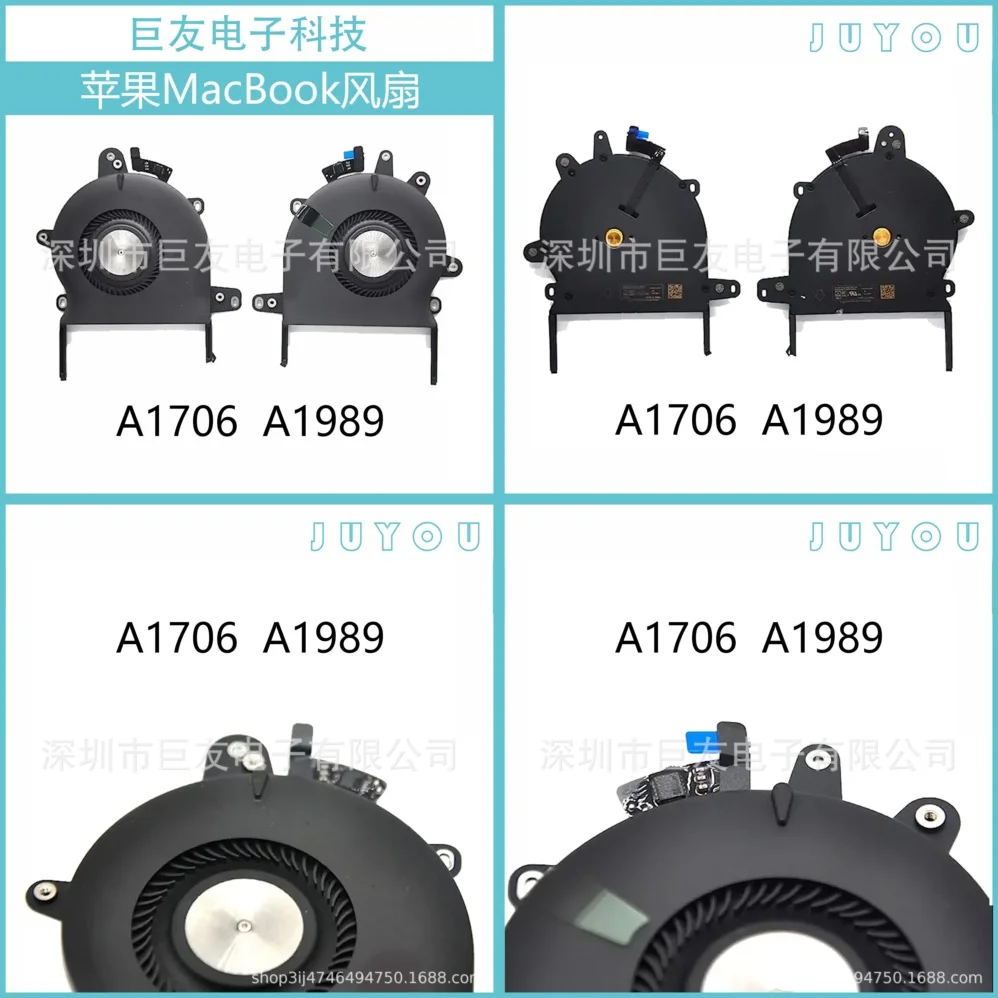 

For MacBook A1706 A1989 Cooling Fan Set Laptop Cooling Fan for MacBook Pro 13 Inch 2016 2017 2018 2019 Thermal Fan Heat