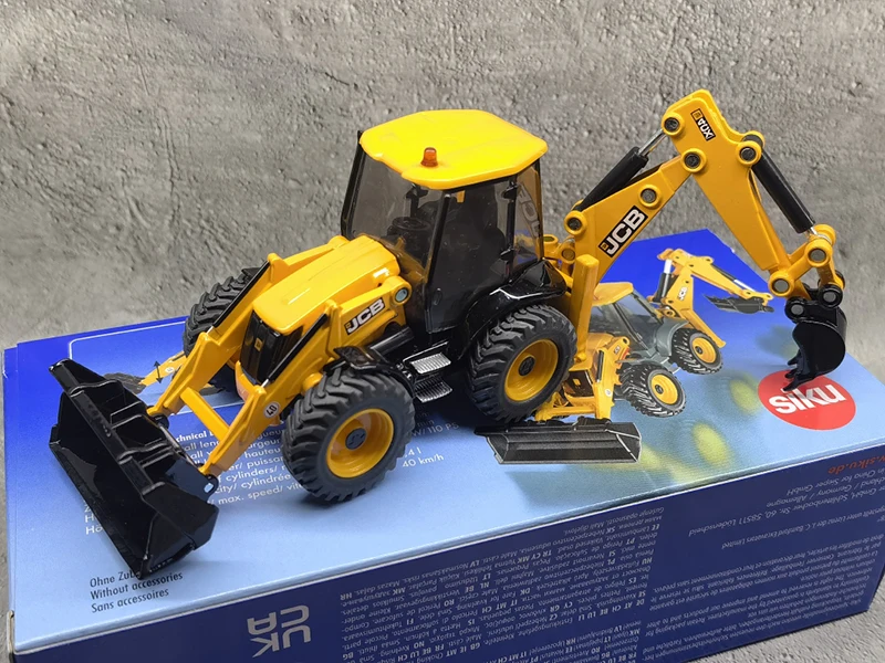 1:50 Scale Diecast Alloy JCB 4CX Backhoe Loader Engineering Vehicle Toys Cars Model Classics Adult Souvenir Gifts Static Display