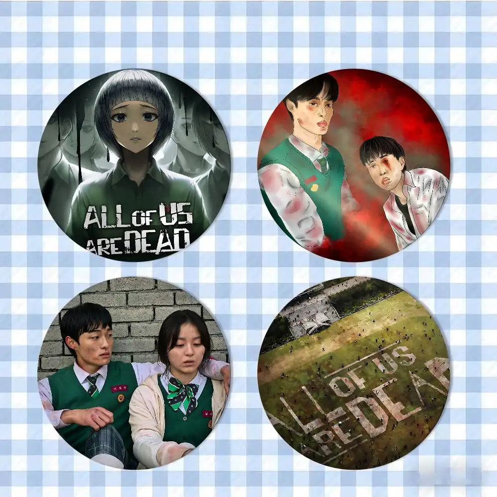 All Of Us Are D-Dead Badges Creative Funny Button Pins Brooches Badges For Clothes Backpacks Nice Gifts For Kids Friends