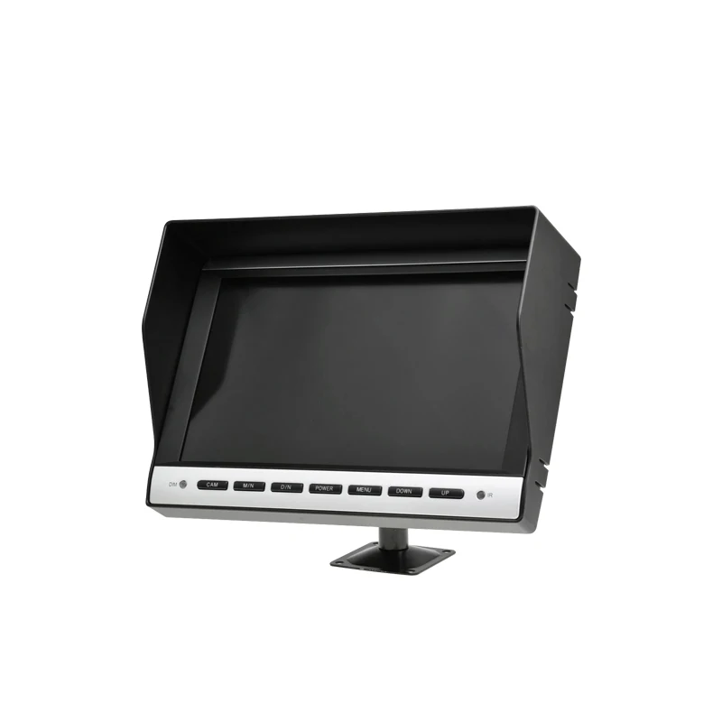 10 Inch Digital Color LCD Quad monitor With Visa Mount Bracket for truck and trailer 4 Cameras Input Supported