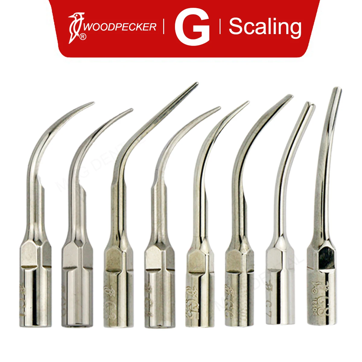 Woodpecker Dental Ultrasonic Scaler Tips Dentistry Medical Accessories Scaling Tips G-Series Fit EMS UDS Teeth Cleaning