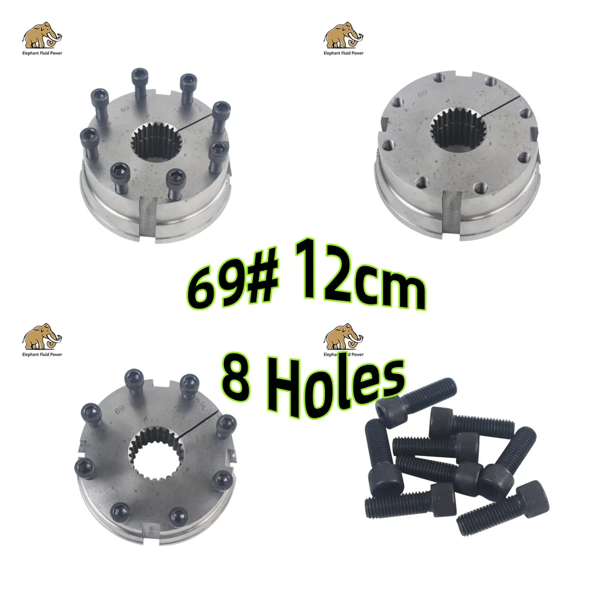 

Детали гидравлического шестеренного насоса экскаватора, резиновая муфта, шлиц 69. # 12 см 8 отверстий 24T 170*46*40,7*60 3-485