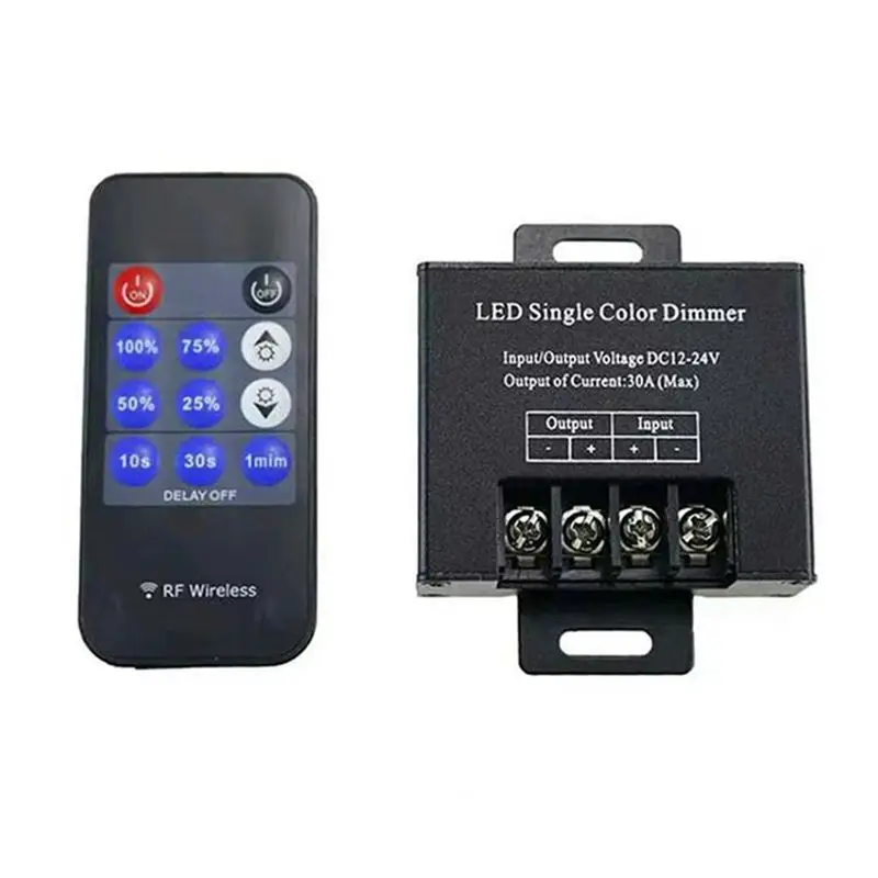 

AB46-11 Key Remote Control Wireless For LED Dimmer–Single Color, Adjustable Brightness Switch DC12V-24V For LED Strip