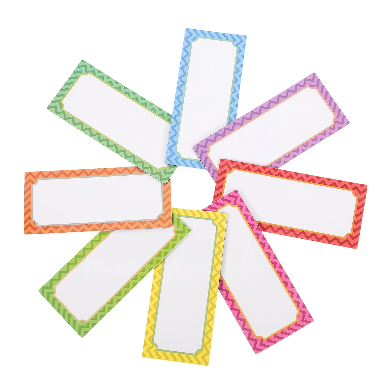 8Pcs Writable Magnetic Labels Reusable Dry Erase Name Tags for Metal Surfaces Office School Home Labeling
