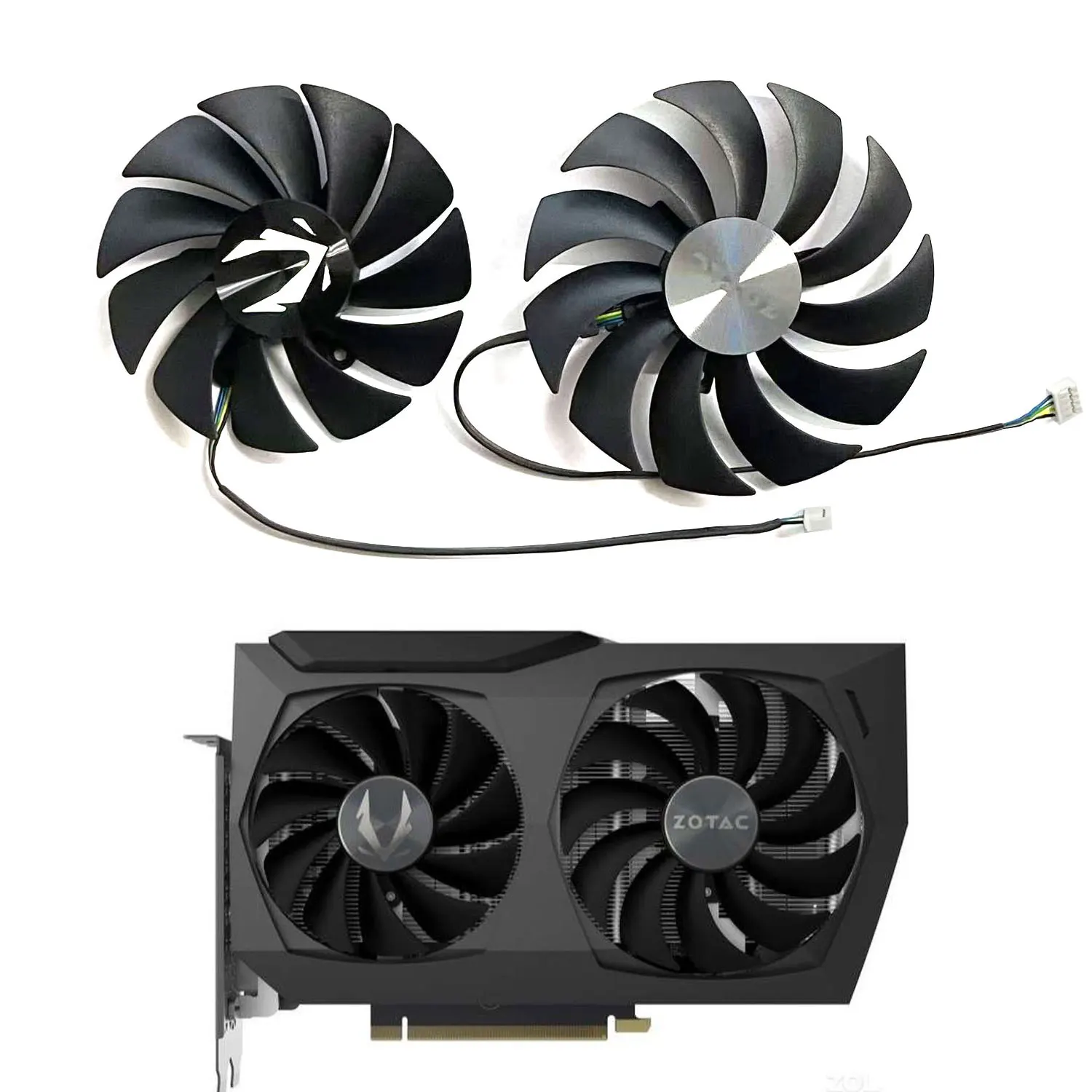 

New 89MM CF9015H12S 100MM CF1010U12S 4 PIN for ZOTAC GeForce RTX 3070 Twin Edge RTX3060 Twin Edge OC RTX 3060Ti 8G graphics card