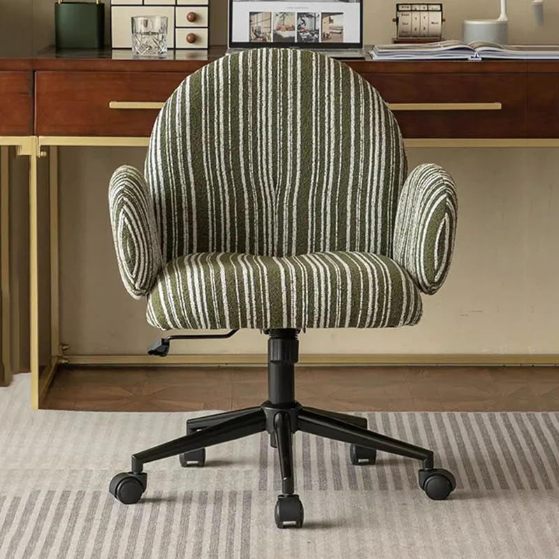 rg-Computer Barber Office Chair Designer Rolling Luxury Lightweight Backrest Office Chair Dresser