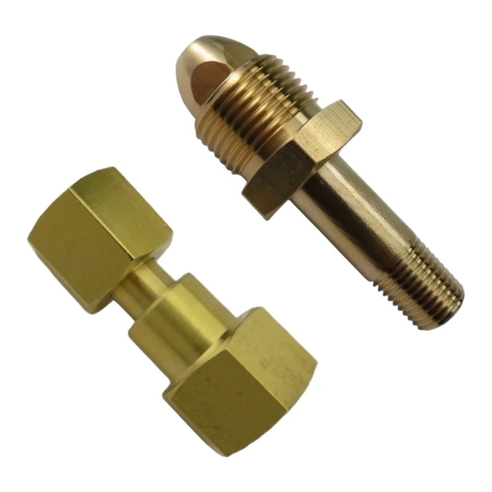 Inert Gas Cylinder Connector CGA-320 To CGA-580 Adapter Cylinder To Regulator Adapter Welding Gas Regulator Exceptional Strength
