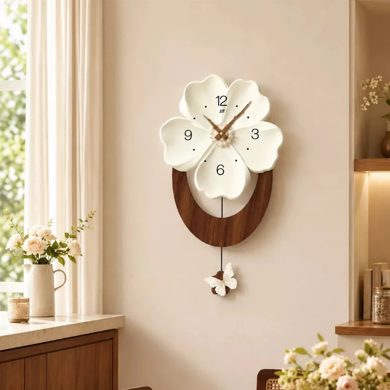Chinese Style Nordic Wall Watch Xenomorph Design Aesthetic Modern Clock Wall Living Room Luxury Reloj De Pared Room Decorations