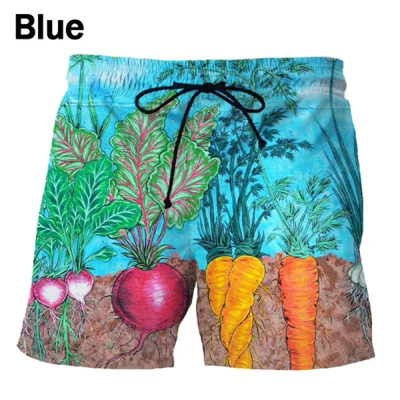 Shorts de plage College de fruits en 3D, nouvelle collection, mode d'été, drôles