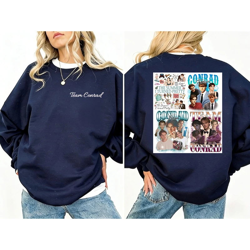 Equipe Conrad Camisola Poster Sweat Star Poster Moletom Banda Moletom O Verão Turned Pretty Gráfico Pulôver Moletom Com Capuz