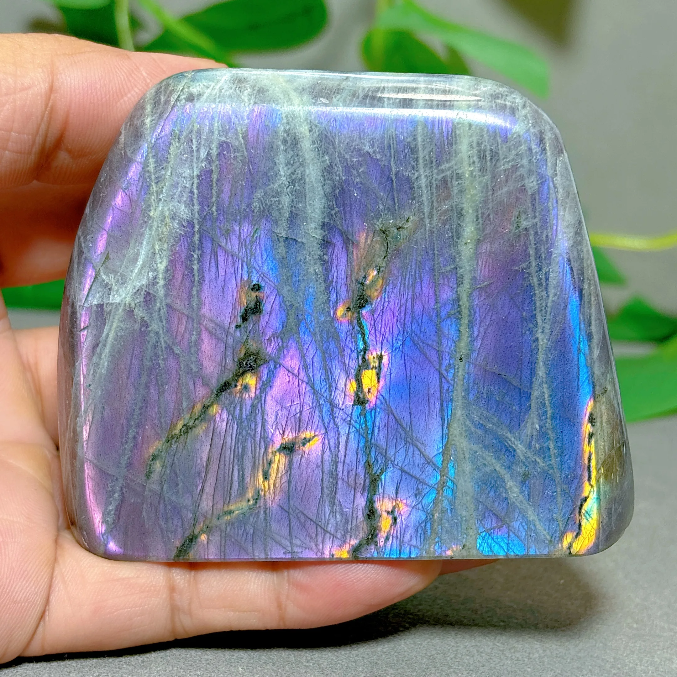 Purple Labradorite Free Form Crystal Natural Stone Quartz Home Decoration Minerals Reiki Gifts Energy Healing Spiritual Luck