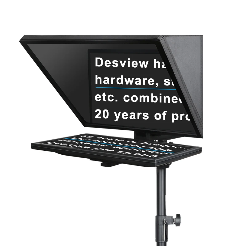 Desview-Teleprompter T22 con pantalla HD para teléfono inteligente, tableta, cámara DSLR con Control remoto, compatible con lente gran angular para Vivo