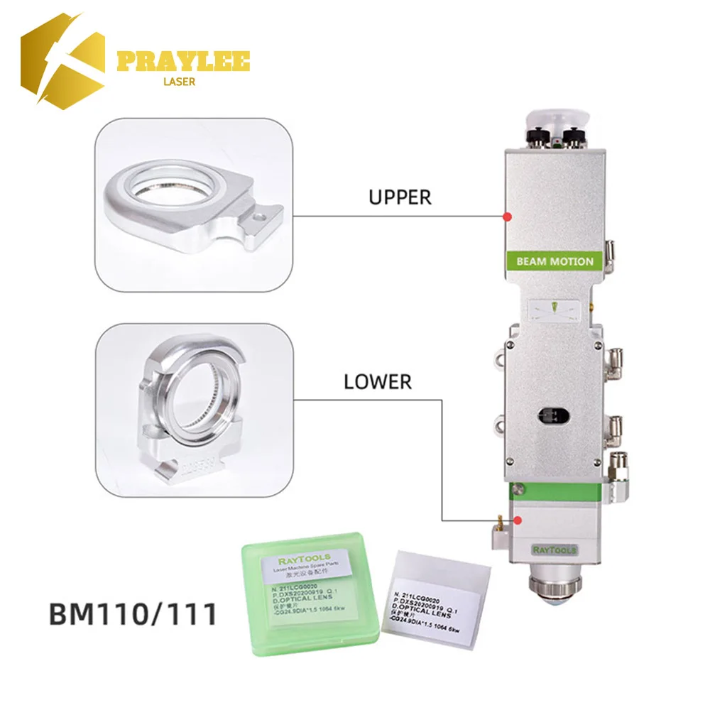 Imagem -02 - Praylee-proteção Windows Base Seat Fibra Cabeça de Corte Lente Assento Vidro Titular Raytools Original T240s Bm109 Bm111