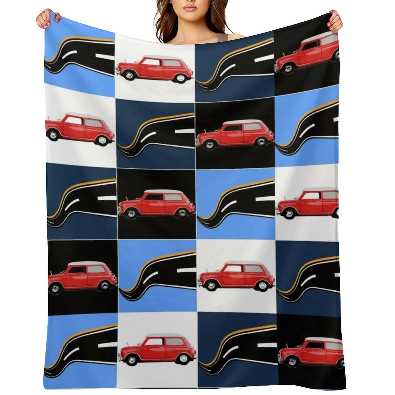 Classic Mini car Throw Blanket Nap Single For Baby Summer Blankets