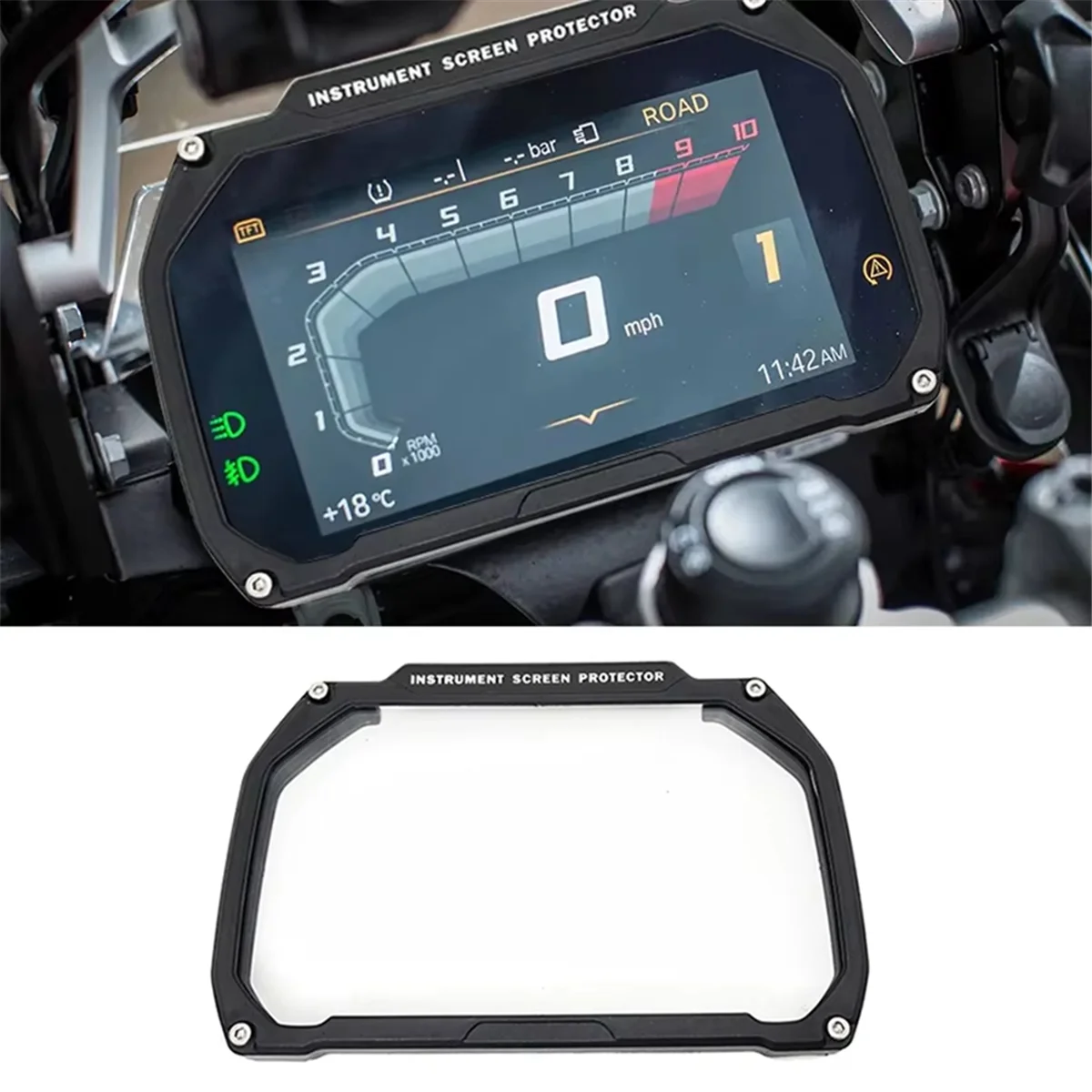 Motorcycle Meter Instrument Frame Screen Protector Cover Guard for BMW R1250GS, F850GS, F750GS, F900XR, F900R -T45C