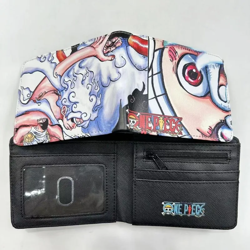 Anime ONE PIECE PU Wallet Luffy Cartoon Waterproof Portable High-Looking Multifunctional Card Holder Coin Purse Kids Gift