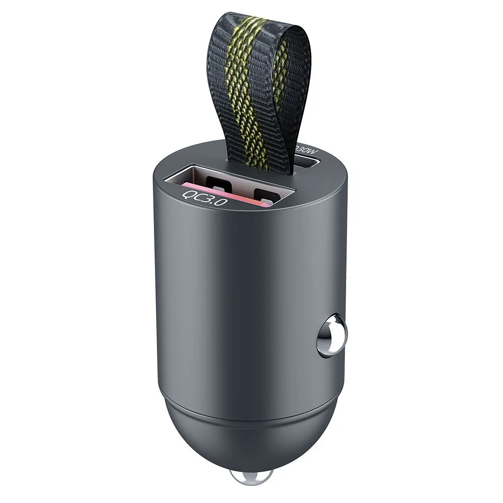 

PD Quick Charge Mini USB Автомобильное зарядное устройство Двухпортовое зарядное устройство Скрытая сверхбыстрая зарядка Для большинства моделей автомобилей Адаптер зарядного устройства Type-C Авто