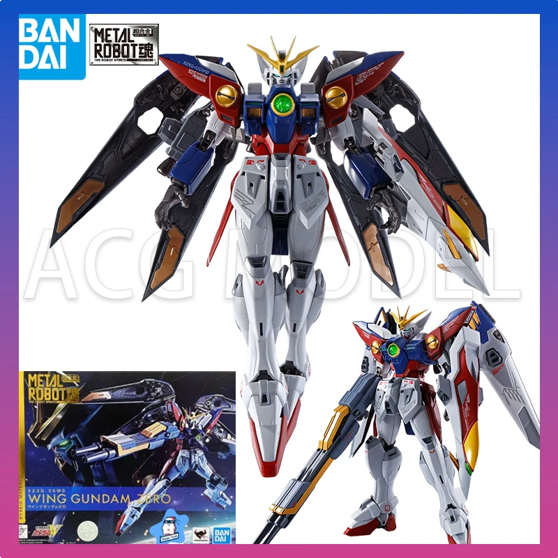 

Bandai METAL ROBOT Wing Gundam Zero Action Figure XXXG-00W0 MR Wing Mobile Suit Gundam Model Kit Assembly Toys for Boys