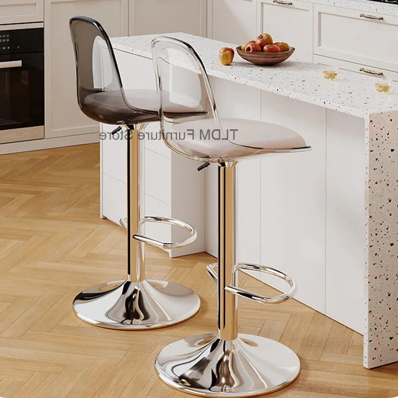 Height Counter Minimalist Aesthetic Swivel Modern Accent Designer Bar Bar Chairs Stools Relaxing Plastic Sillas Salon Furniture