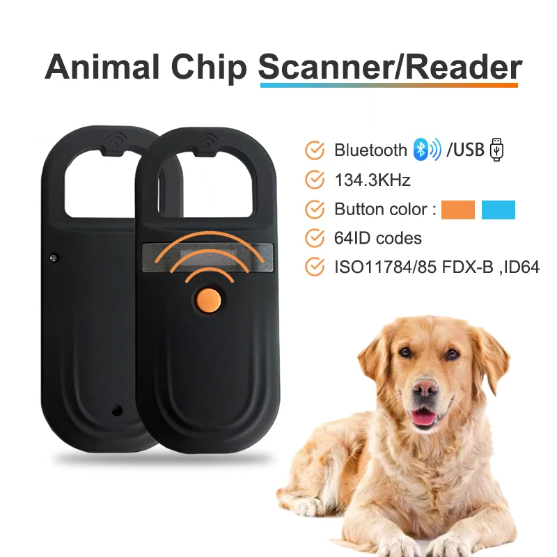 Faread ISO11784/85 FDX-B pet ID Animal chip reader 256 ID USB RFID handheld microchip scanner for dog cat breeder,horse,turtle