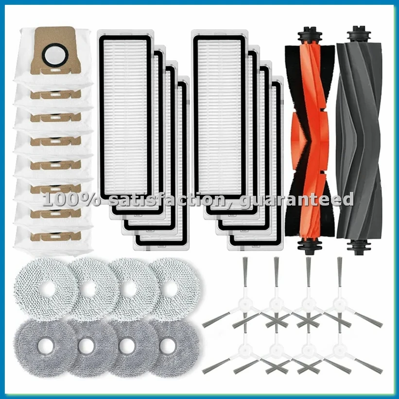 

Для Omni 1S, B116, B101CN, X10+ / L10s Ultra, L10 Ultra: основная и боковые щетки, фильтры, насадки для влажной уборки, мешки для сбора пыли - ABRM