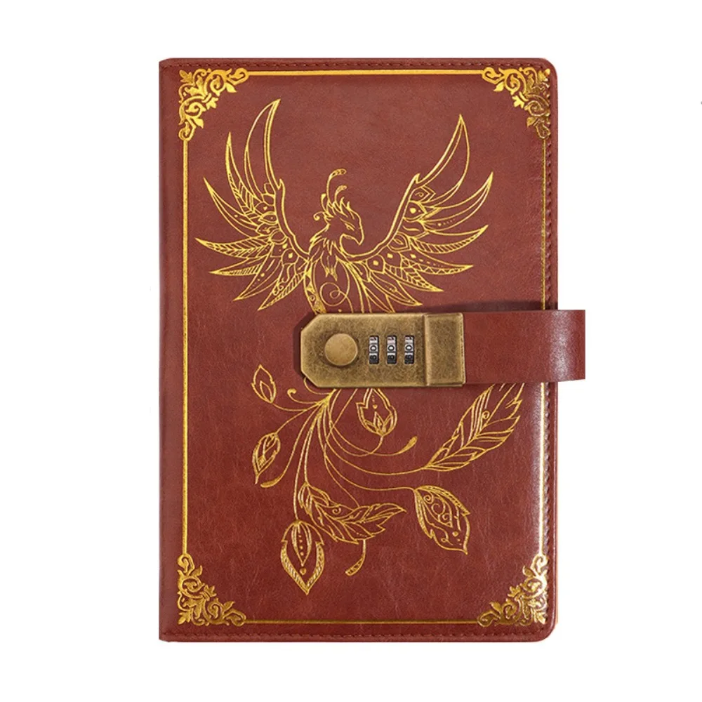 

Канцелярские принадлежности Блокнот с паролем Дневник Защитная секретная тетрадь А5 с замком Ретро 200-страничный журнал для путешественников