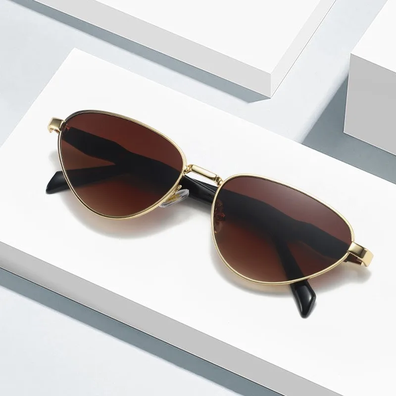 

Small Frame Metal Oval Sunglasses for Women Men Luxury Brand Designer Vintage Steampunk Sunglasses Popular Eyewear Shades UV400