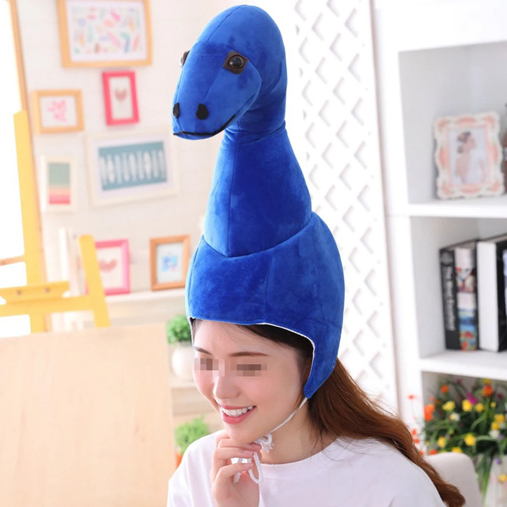 

Dinosaur Headgear Hat Funny Cosplay Photo Props Cartoon Dinosaur Cap Warm Unisex Winter Party Hats Celebration Accessories