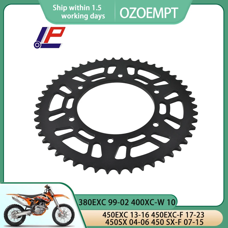 

OZOEMPT 520-52T Motorcycle Rear Sprocket Apply to 380EXC 99-02 400XC-W 10 450EXC 13-16 450EXC-F 17-23 450SX 04-06 450 SX-F 07-15