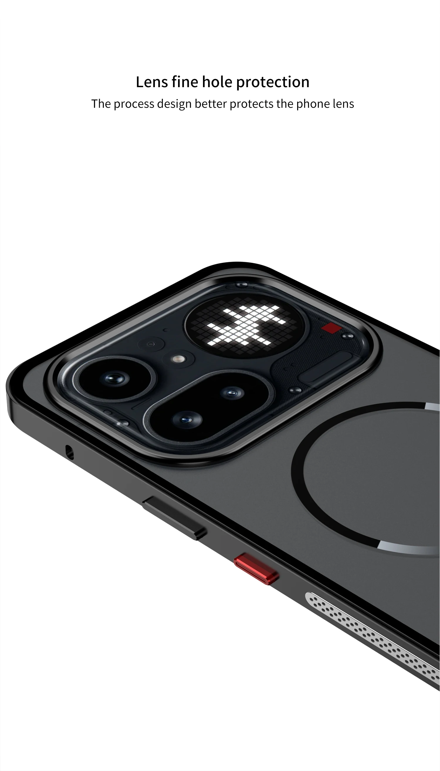 Für Nothing Phone 4a Pro 4apro: Mattierte Handyhülle mit magnetischem Metallrahmen, abnehmbar, für Magsafe, Aluminiumlegierungs-Schutzhülle. – Detail 9
