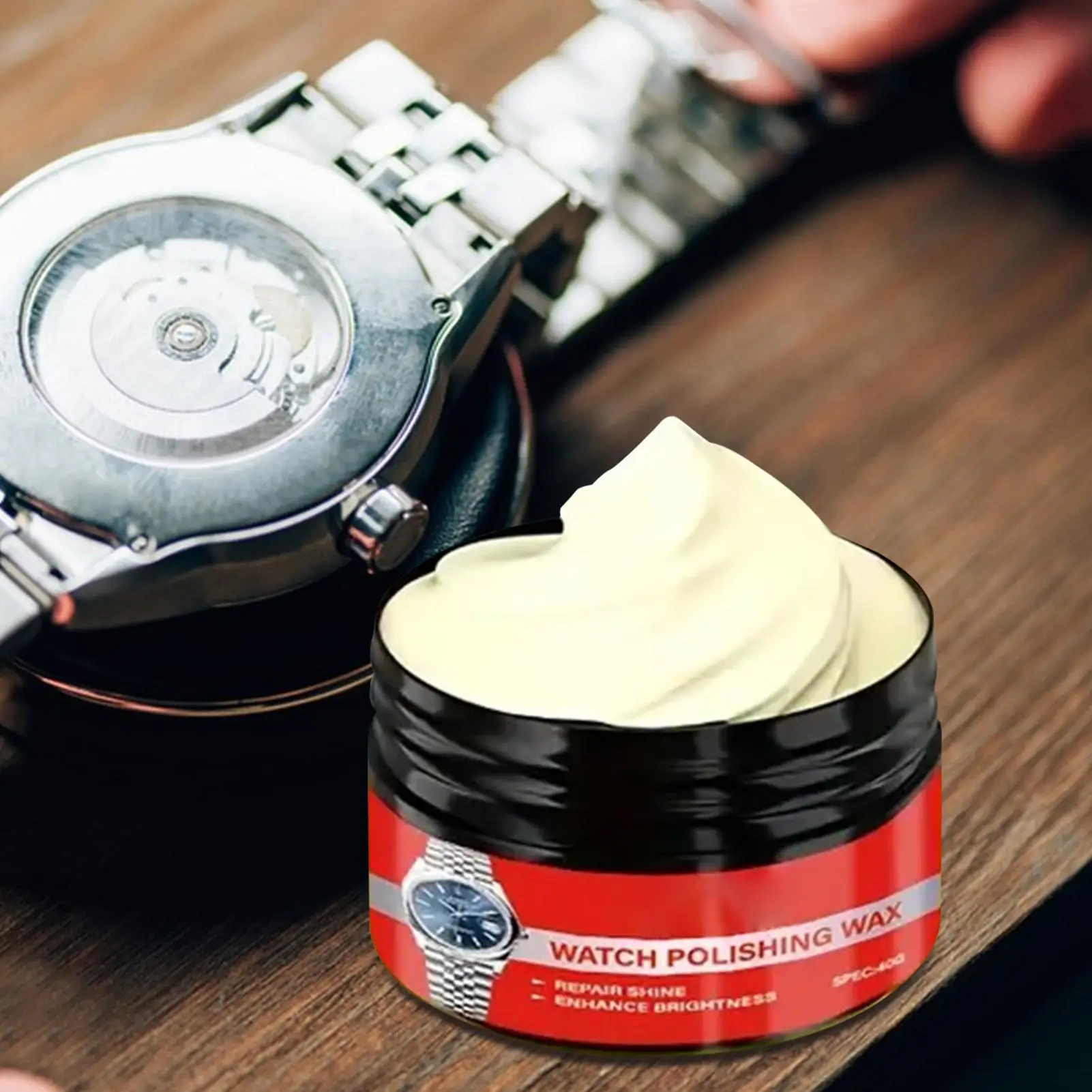 Watch Polishing Kit Repair Tools Scratch Removal with Sponge Strap and Screen Scratch Repair for Restores Gloss Glass Brass