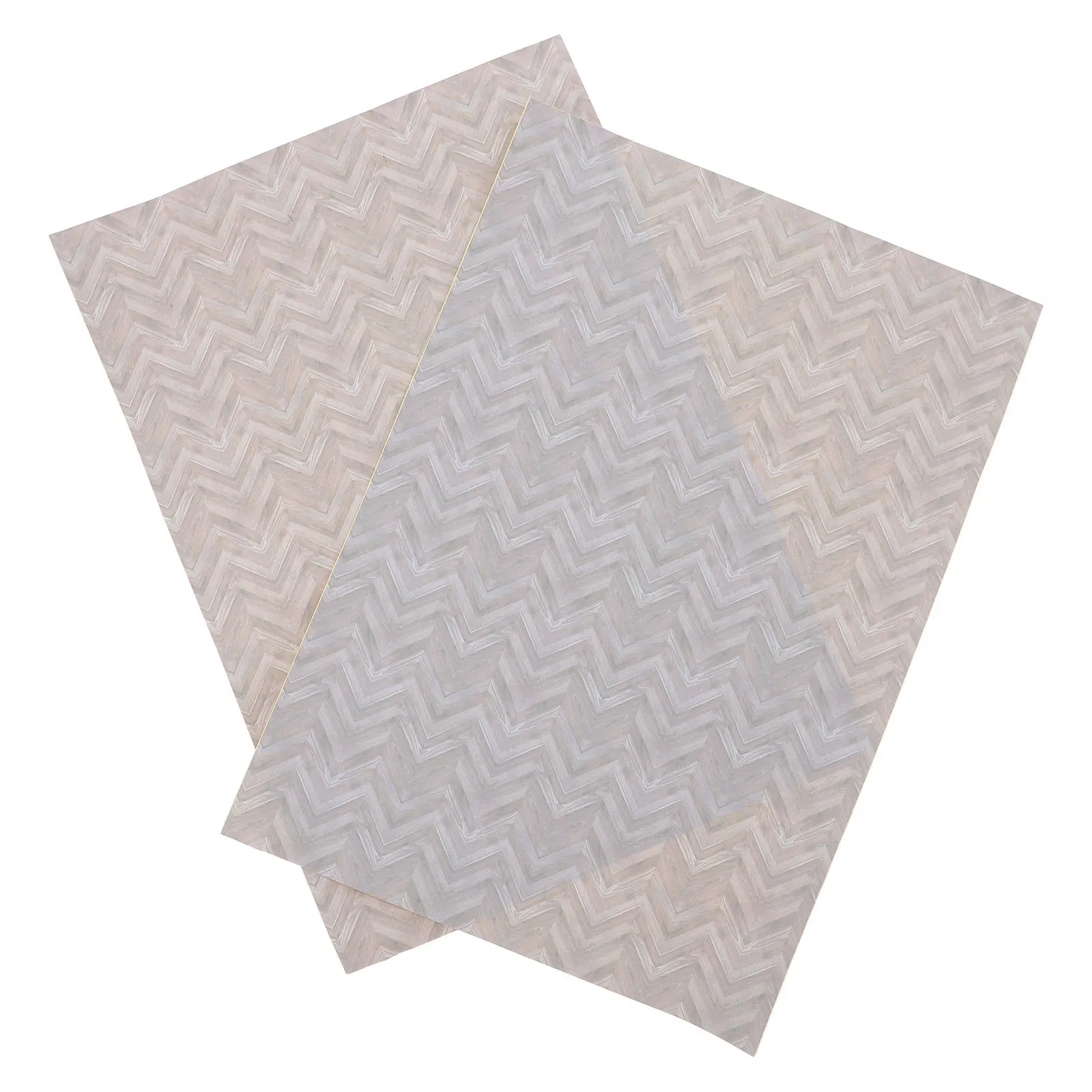 

2pcs Miniature Dollhouse Flooring Self-Adhesive Realistic Wood Texture Floor Stickers Peel Stick Decorative Tiles For Mini