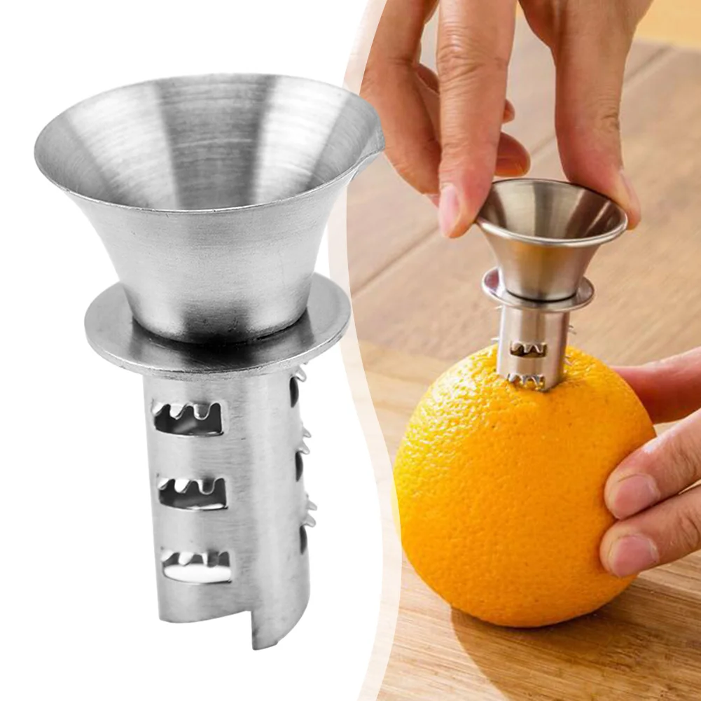 Pourer Kitchen Gadget Effortlessly Citrus Juicer Lemon Squeezer Manual Pourer Screw Stainless Steel Lemon Squeezer