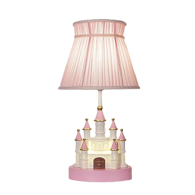 SANDYHA Cartoon Castle Fairy Tale Princess Table Lamp LED Creative Warm Desk Lights Indoor Bedroom Bedside Children\'s Room Decor