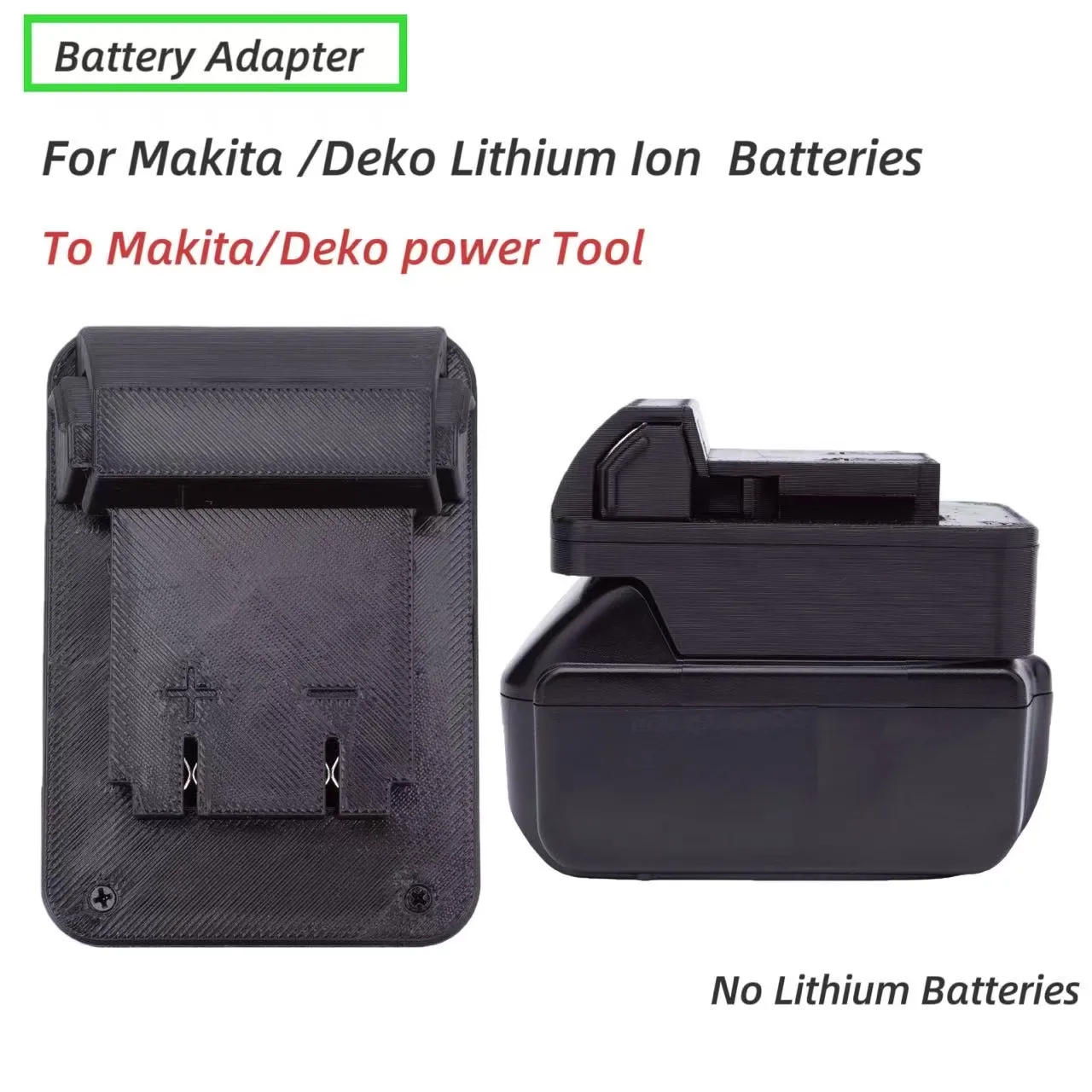 

Converter Adapter for Deko / Makita 18v Battery To For Deko / Makita 18v Battery Tools( Not Include Tools And Battery)