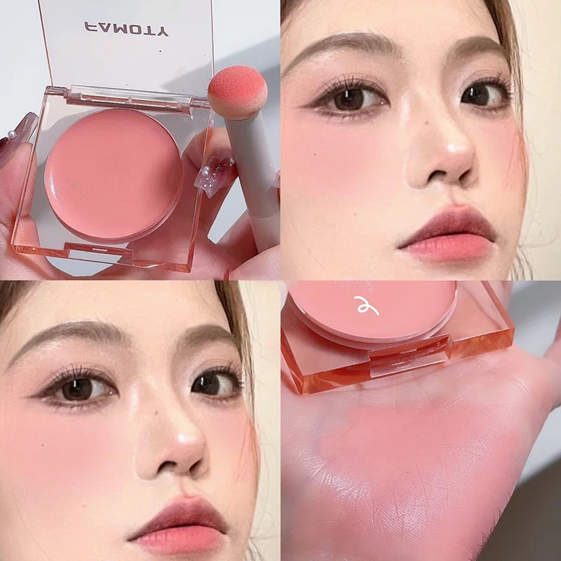 Waterdichte Blush Lipstick Crème Multifunctionele Blijvende Verhelderende Hydraterende Lip Wang Balsem Gezicht Blusher Meisjes Koreaanse Cosmetische