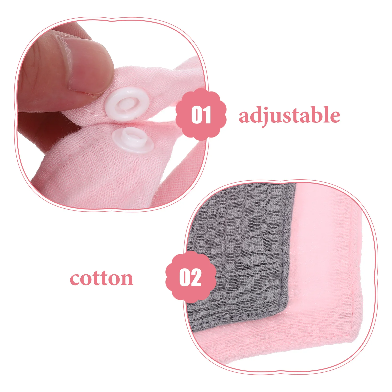 

2 шт. детские нагрудники, хлопковая бандана, слюнявчики, удобные для младенцев, повседневное использование, защита от прорезывания зубов, стильный