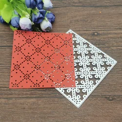 Square background Metal Cutting Dies Stencils For DIY Scrapbooking Decorative Embossing Handcraft Die Cutting Template